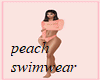 peach swimwear
