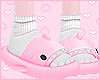 Shark Slippers Pink