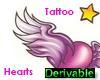 Tattoo Hearts Pink