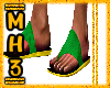 {MH3} House Shoes Green