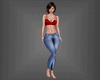 Red & Jeans Outfit RL