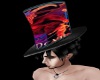 Devil topp hat with hair