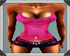 pink flower short set