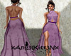 Violet Backless Ballgown
