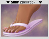 Lilac Flip Flops