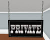 Private Sign Hanging