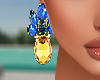 Yellow and Blue Earrings