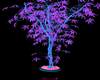 neon animated tree
