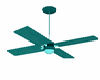 Ceiling Fan in Teal