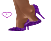 purple lace shoes