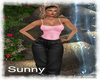 *SW* Pink Blk Sweat Fit