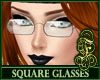 Square Glasses Clear