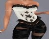 Corset blanco y negro