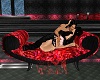 Red-black chaise