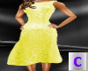 Yellow Tea Length Dress