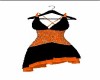 Orange & Black Dress