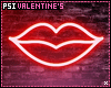 Valentine Lips Neon Sign