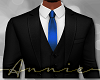 Black Suit Blue Tie +