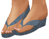 ~NT~Flat Sandals Denim