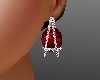 3D Ruby / Dia Earrings