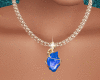Gold Necklaces & Blue