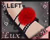 ✨L *Left*Fur*Red-Black