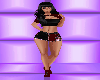 Burgundy black shorts