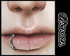 Right lip ring piercing