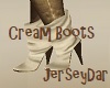 Cream Boots