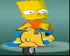 Bart Simpson Rides Scooter Bike Fun Funny Cartoons Kids Boys Boy