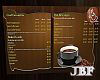 coffee house menu