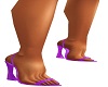 Velvet Purple Heels