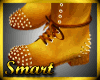 SM Golden Spiked Boots