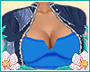 Patched Denim TopV