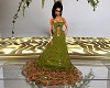 Olive Green Ball Gown