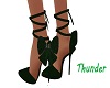 green sparkle heels