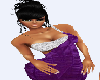 Purple diamond dress BM