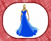 Caz's elegant blue gown