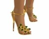 EG Gold Flower Sandals