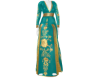 cK  Gown Turquoise Gold