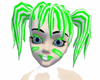 White Green Pippi Hair