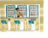 gold and jade bar