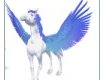 pale blue winged pegasus