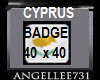 CYPRUS Badge 40 x 40