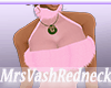 [V]PINK FURTRIM DRESS