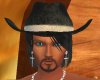 cowboy hat &hair