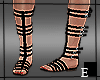 [E] Roman Black Sandals