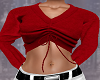 Red Crop Sweater
