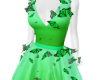 green butterfly dress