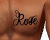 !CLJ!Rose Chest Tattoo